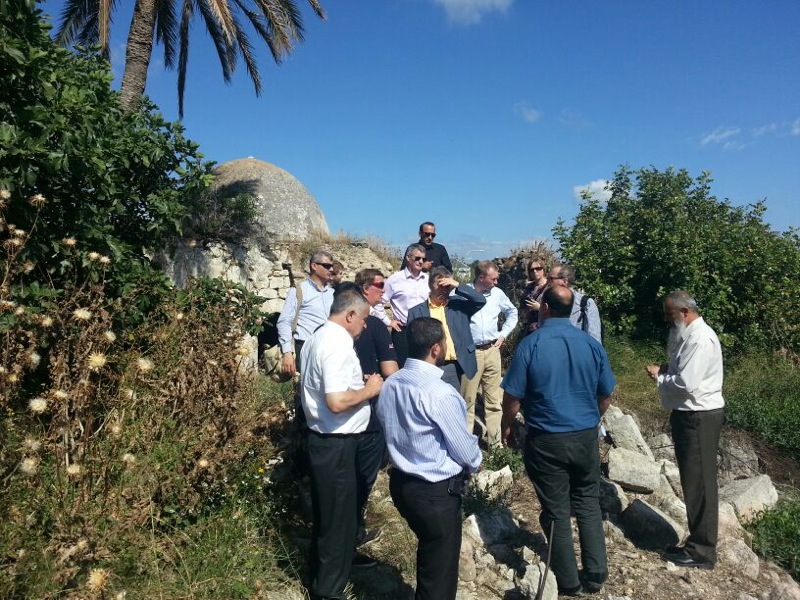 A European political delegation visits the Arab areas inside Israel